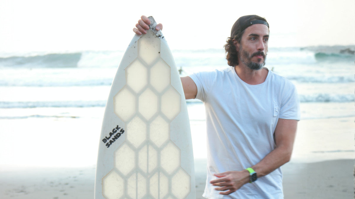 Ignacio Slocke Mira with board prototype