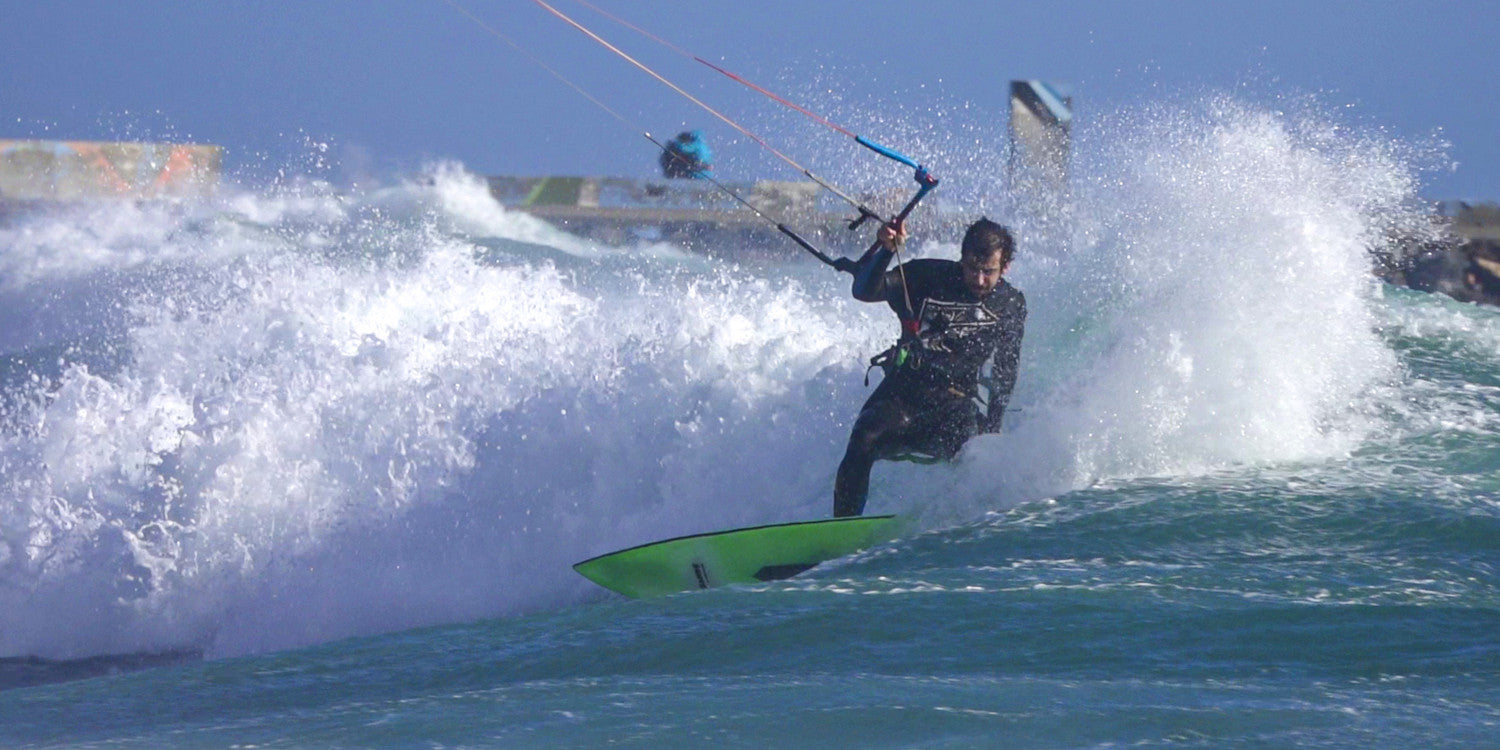 Testing with kite surfing