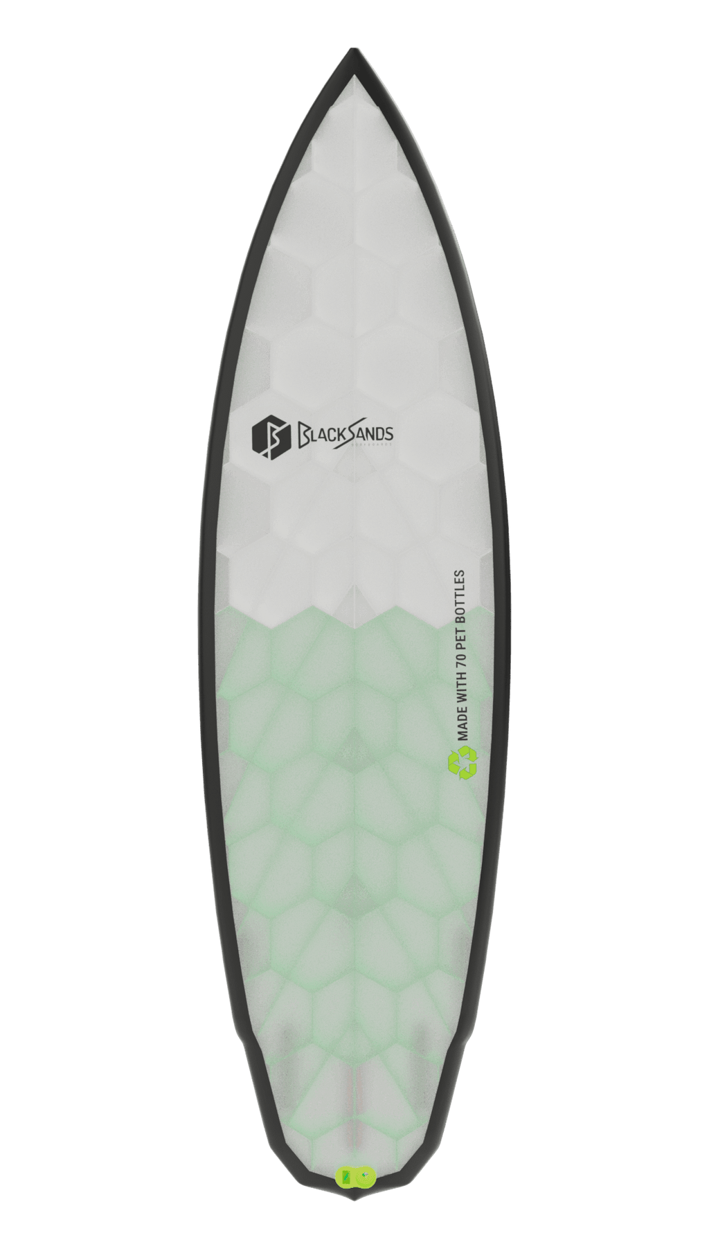 Top view of Emberstone board in green