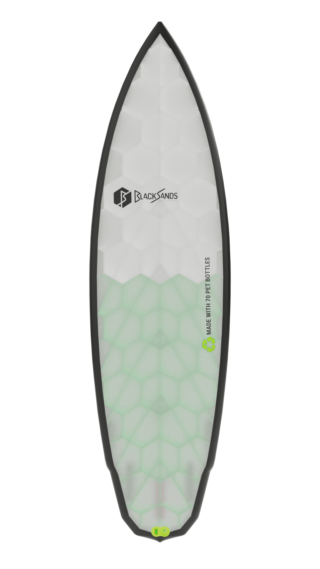 Top view of Emberstone board in green