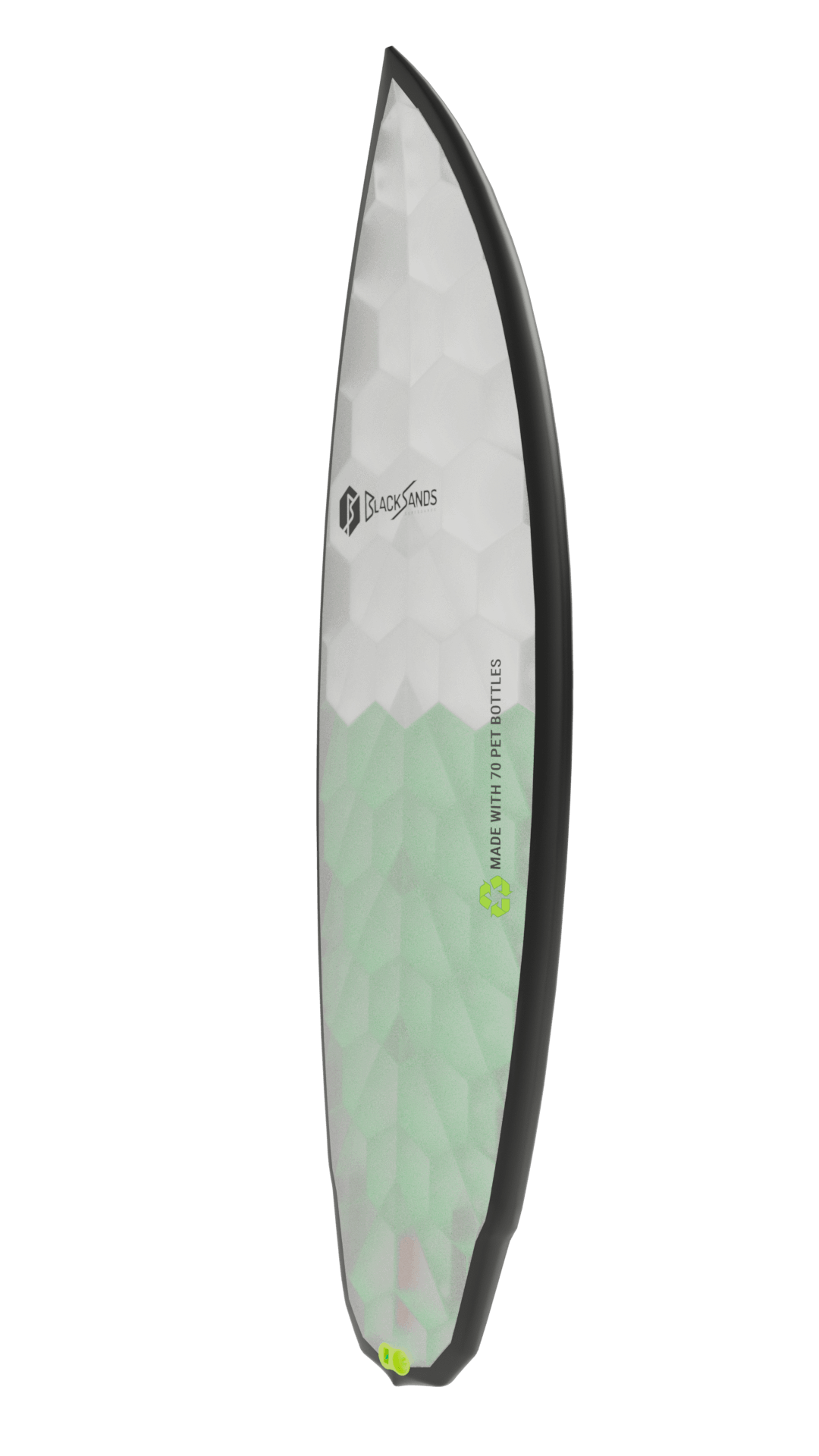 Side view of Emberstone board in green