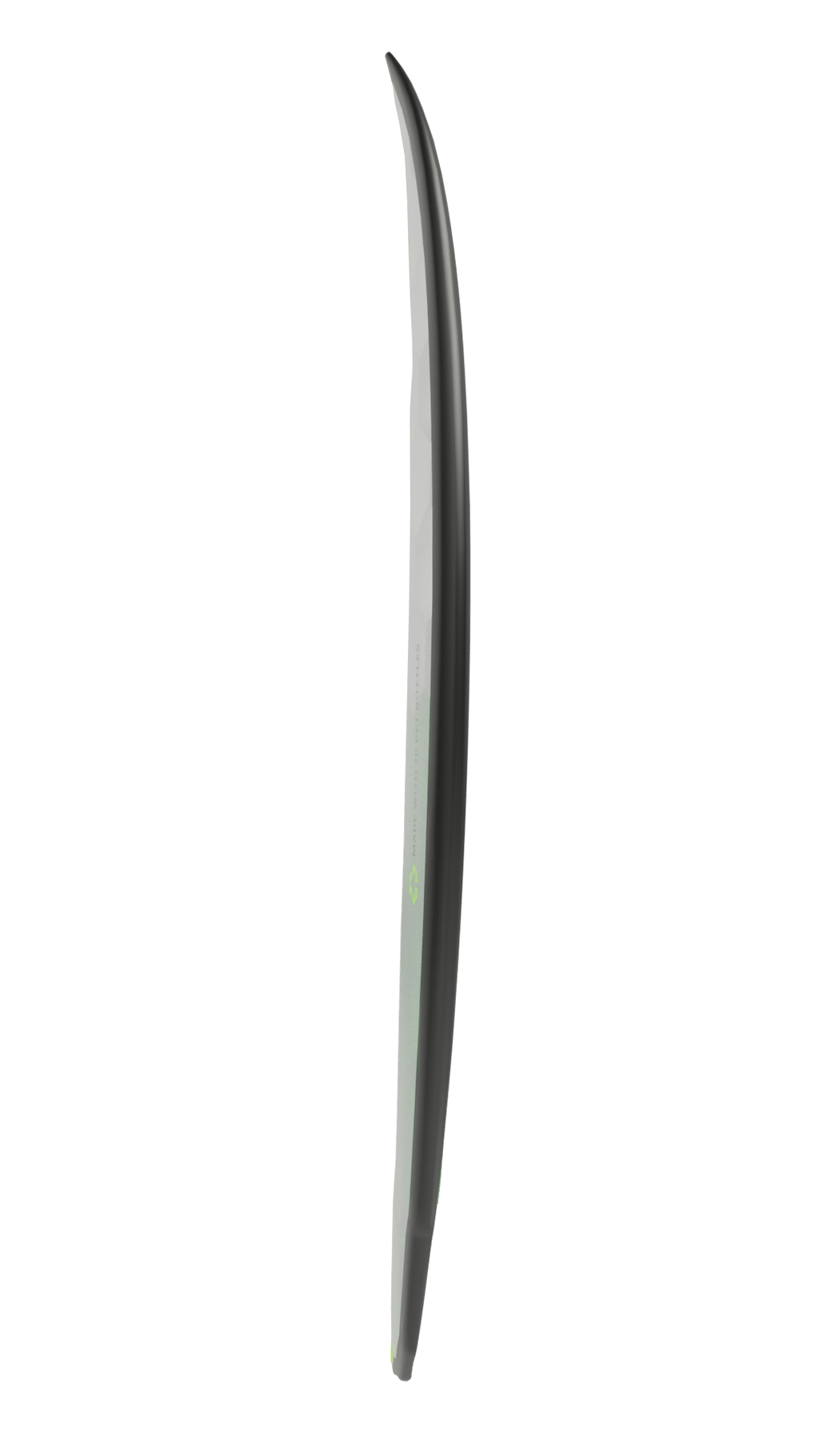 Side view of Emberstone board in green