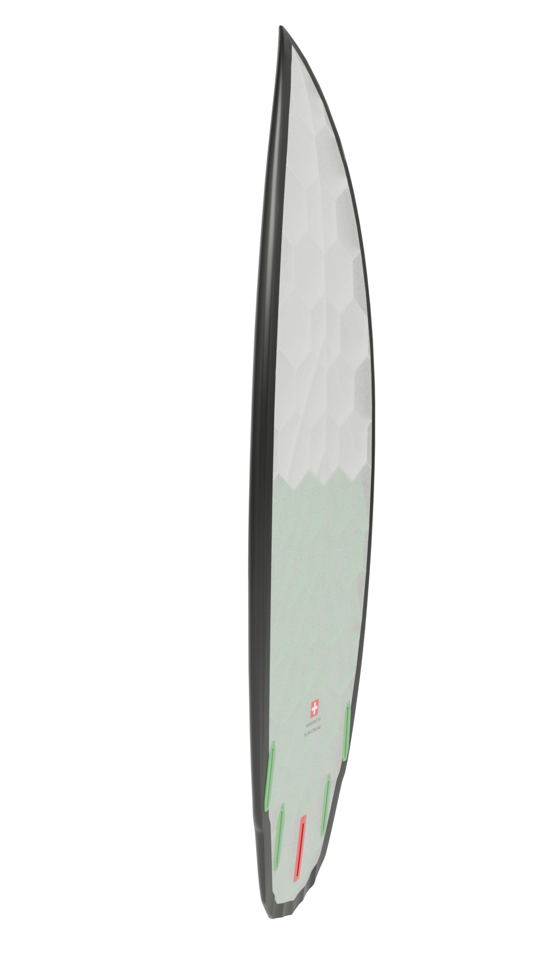 Side view of Emberstone board in green