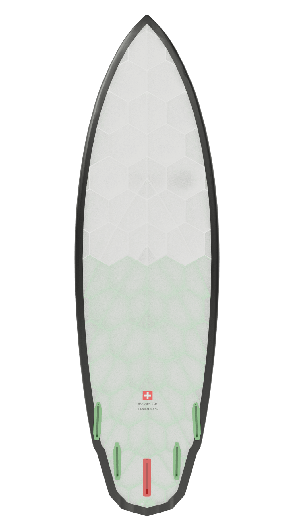Bottom view of Emberstone board in green
