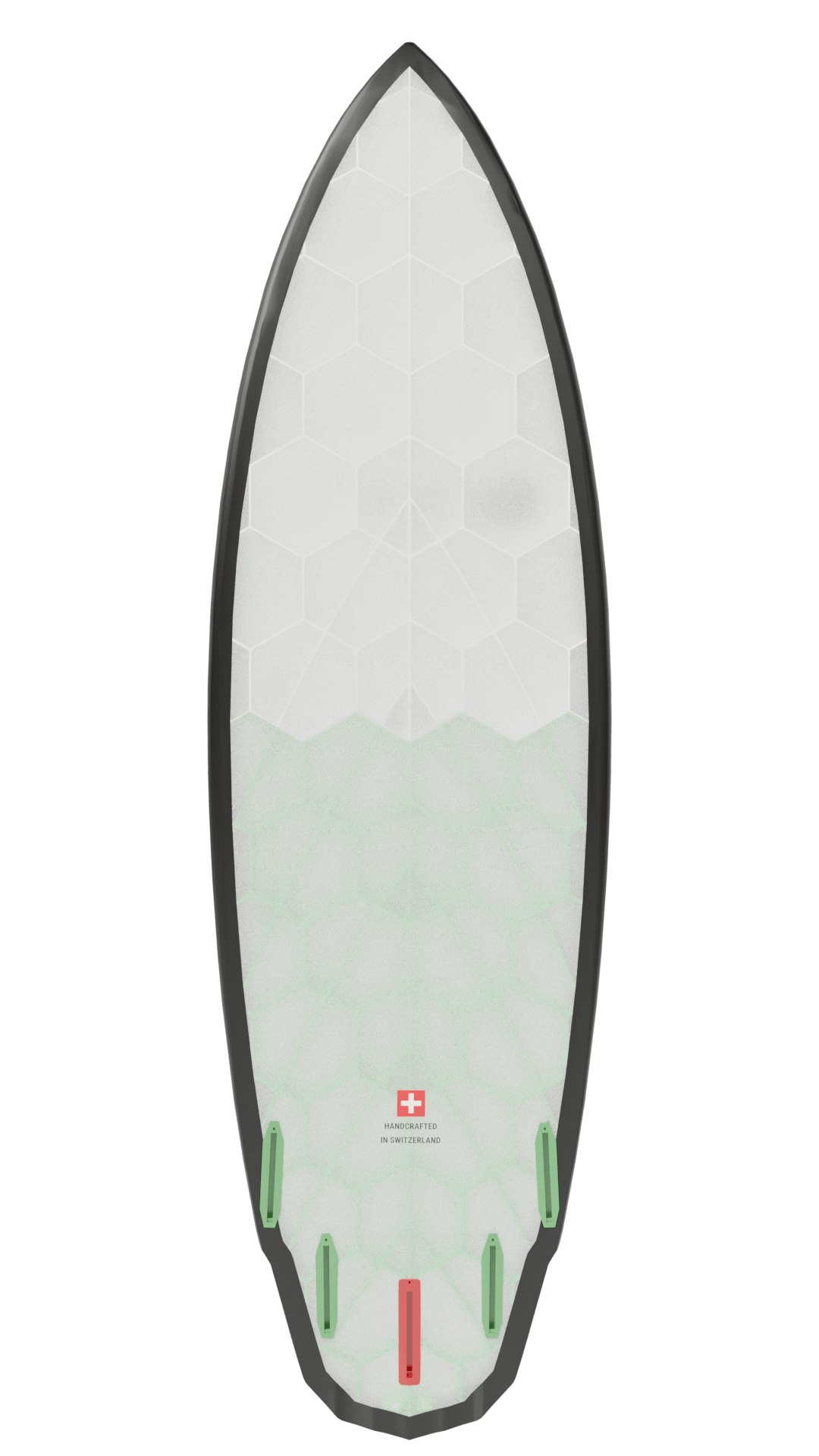 Bottom view of Emberstone board in green