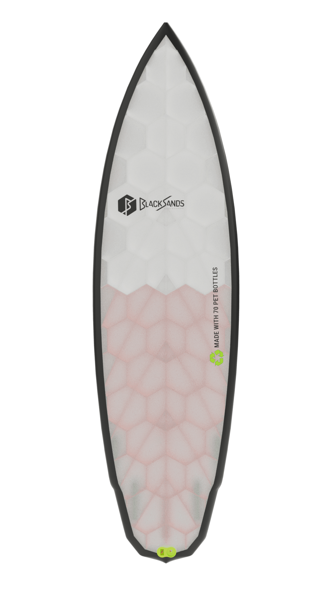Top view of Emberstone board in orange