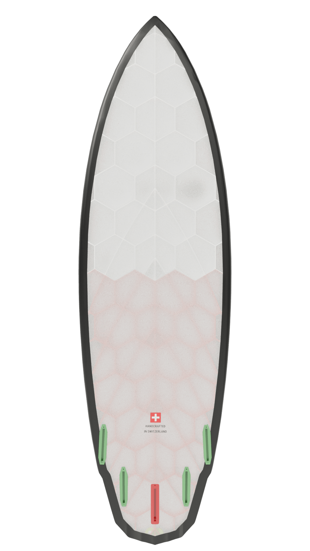 Bottom view of Emberstone board in orange
