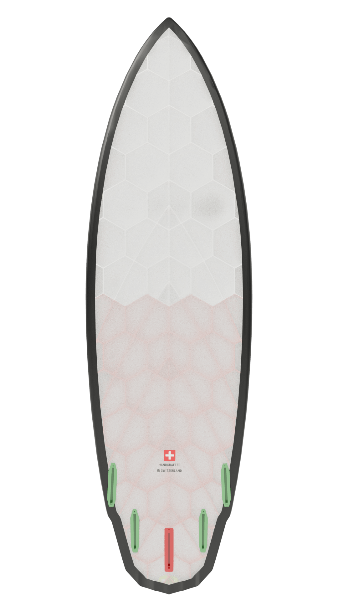 Bottom view of Emberstone board in orange