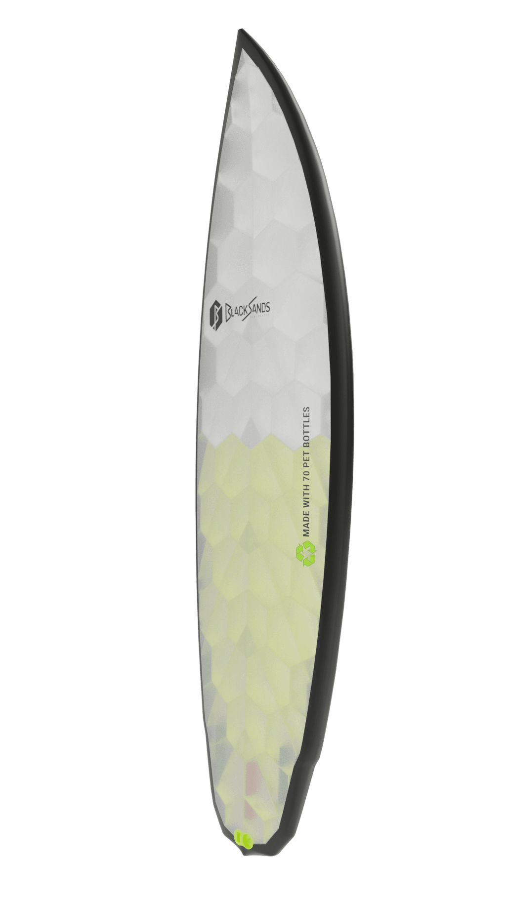 Side view of Emberstone board in yellow