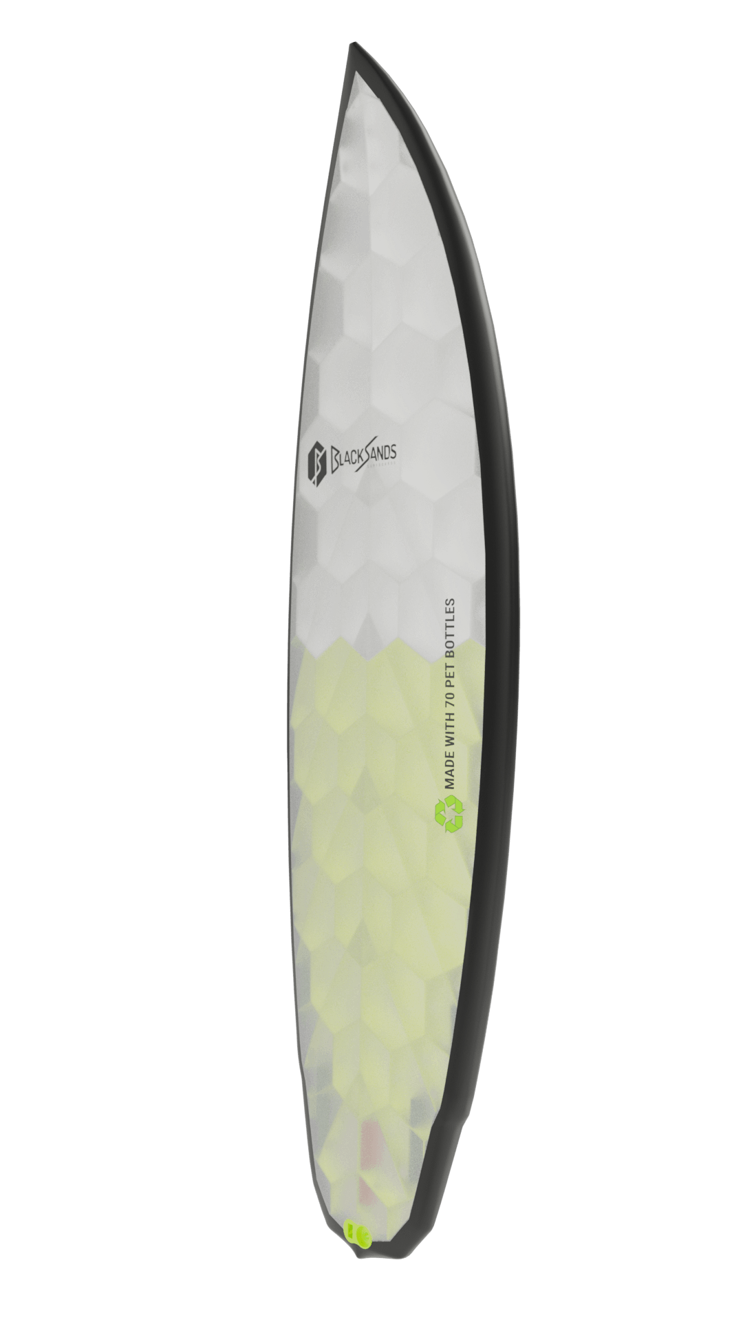 Side view of Emberstone board in yellow