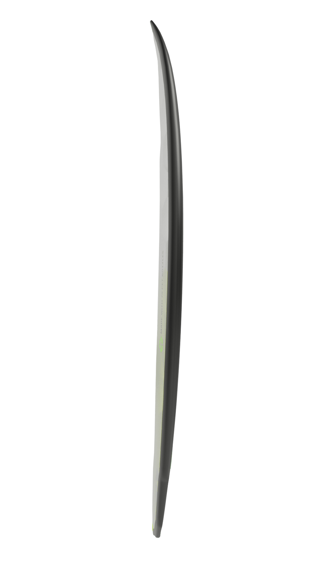 Side view of Emberstone board in yellow