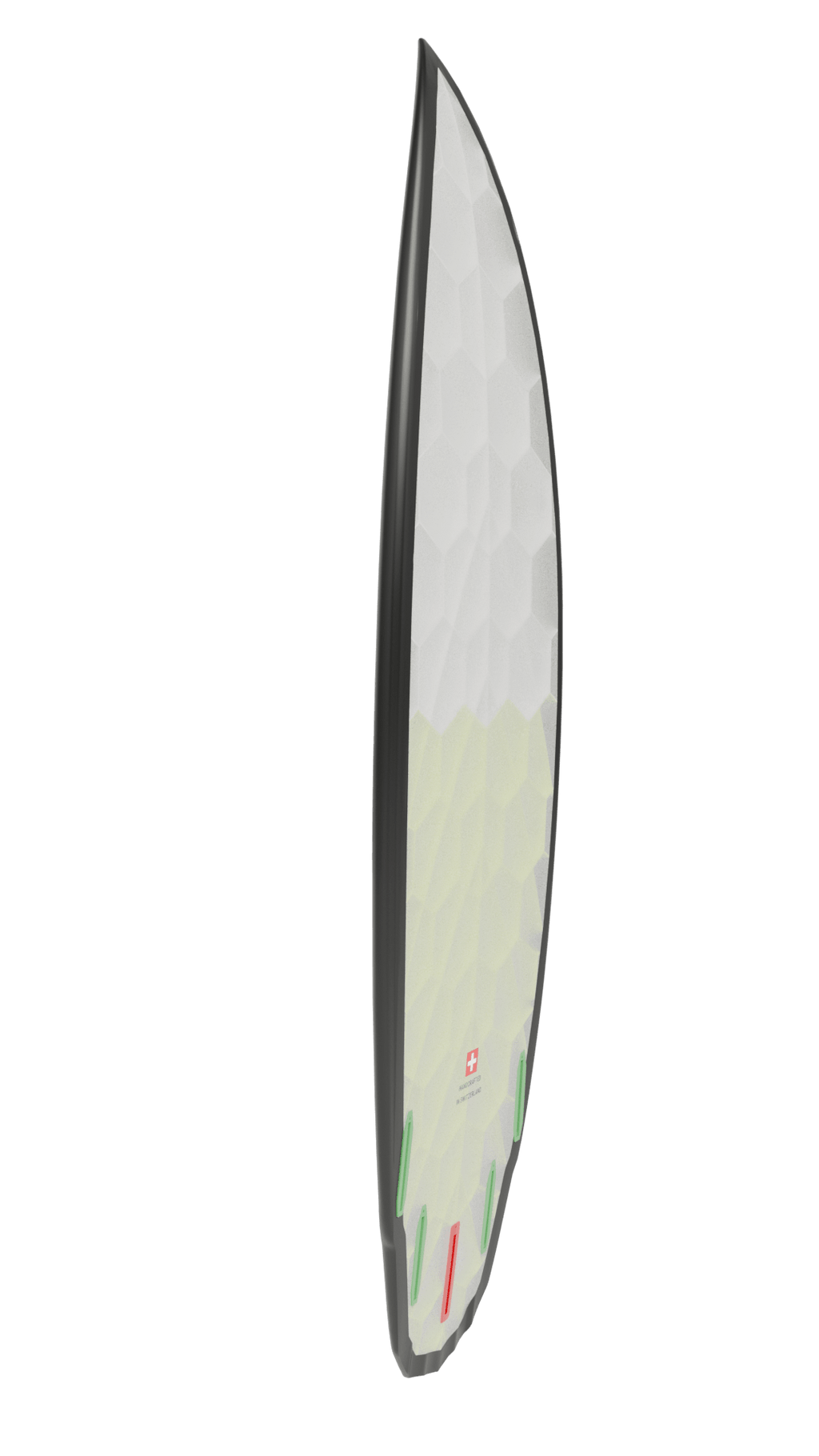 Side view of Emberstone board in yellow