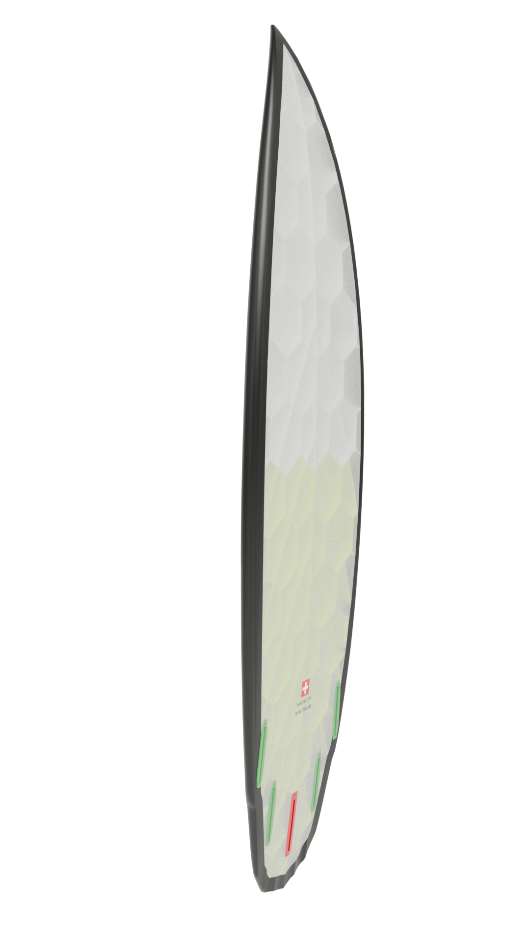 Side view of Emberstone board in yellow