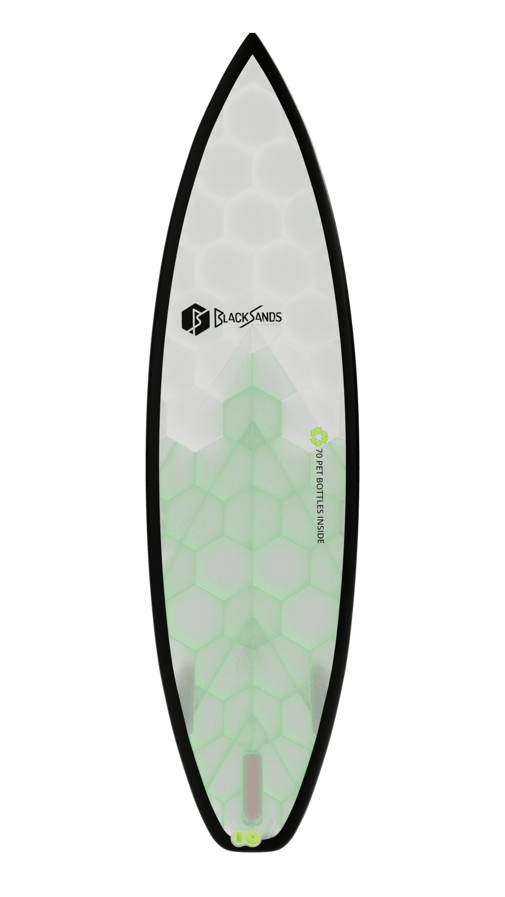 Top view of Obsidian board in green
