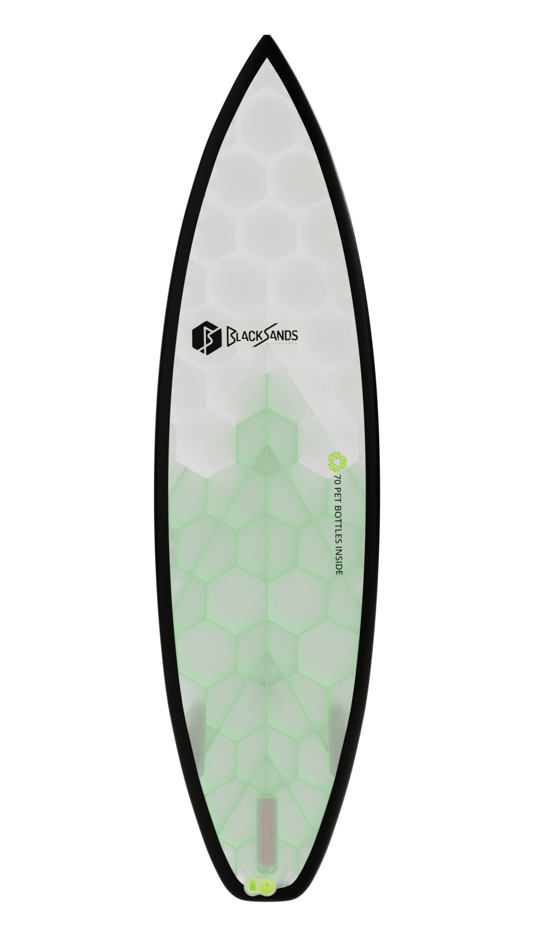 Top view of Obsidian board in green