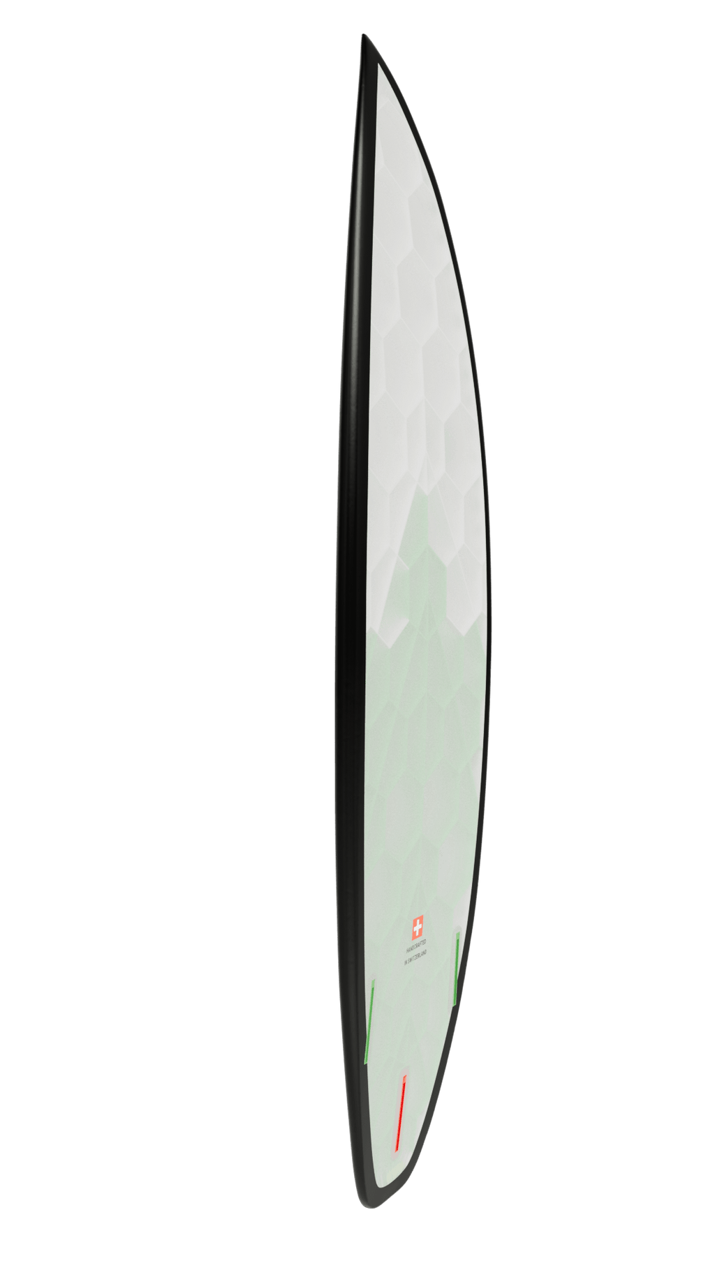Side view of Obsidian board in green