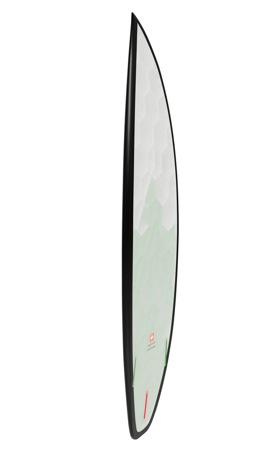 Side view of Obsidian board in green