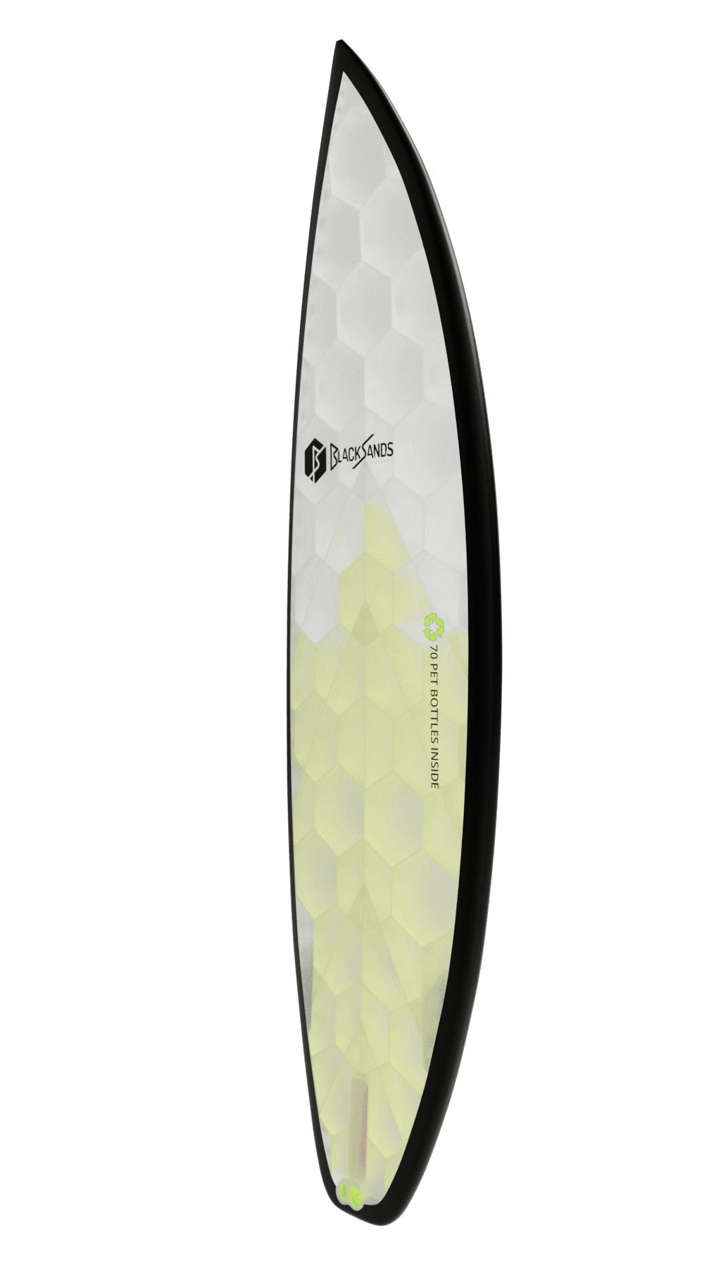 Side view of Obsidian board in yellow