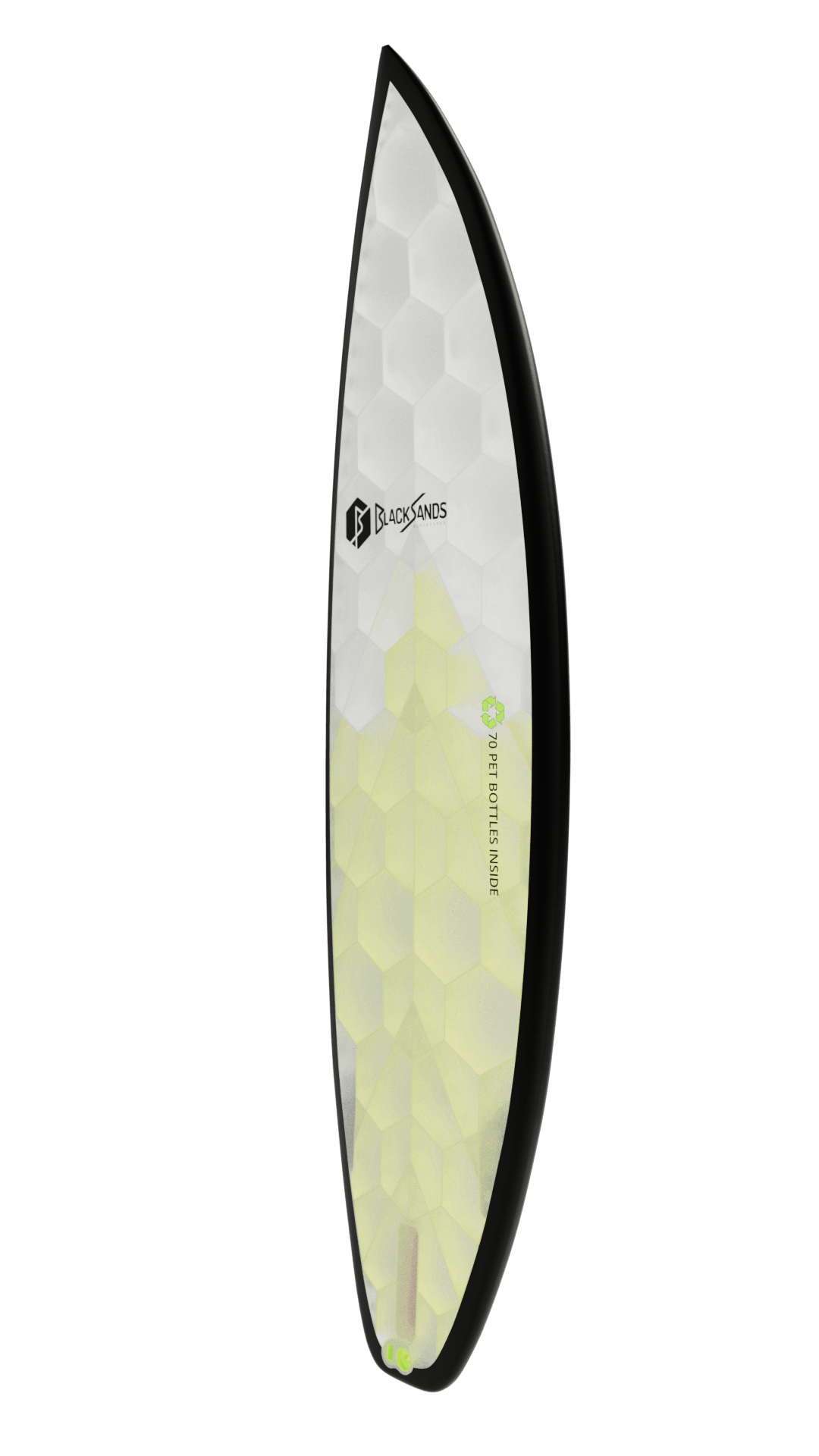Side view of Obsidian board in yellow