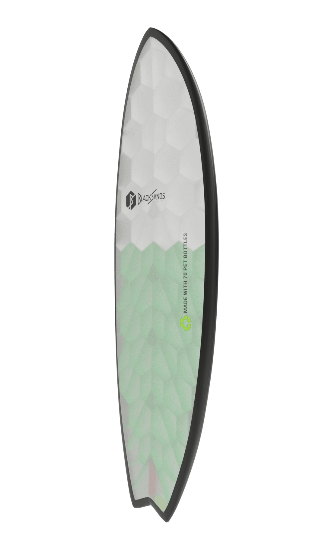 Side view of Onyx board in green