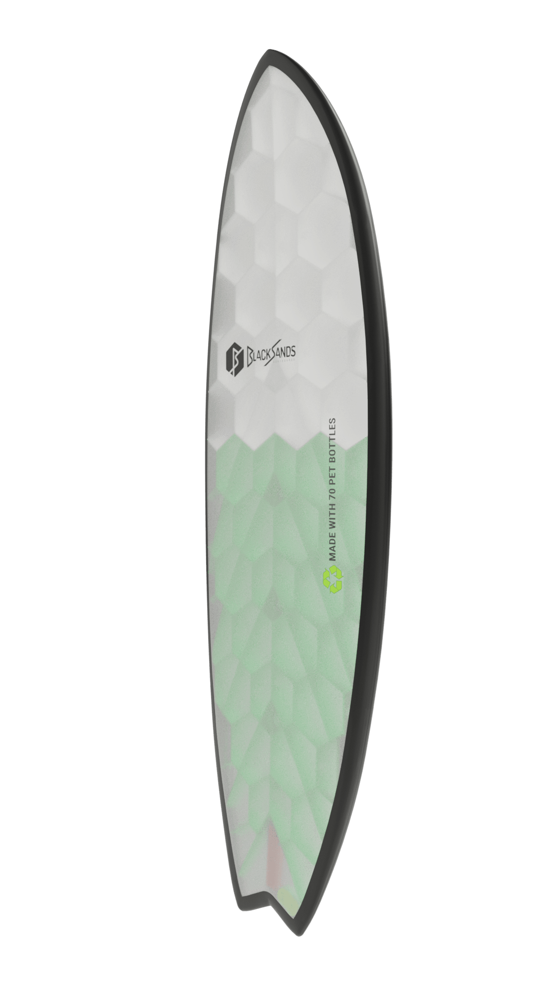 Side view of Onyx board in green