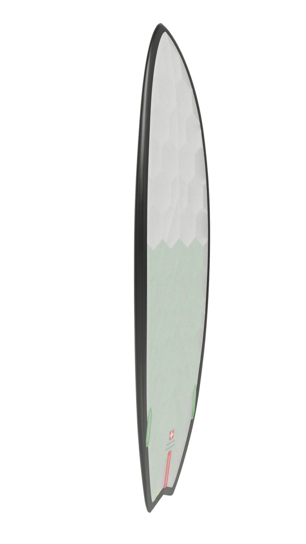 Side view of Onyx board in green