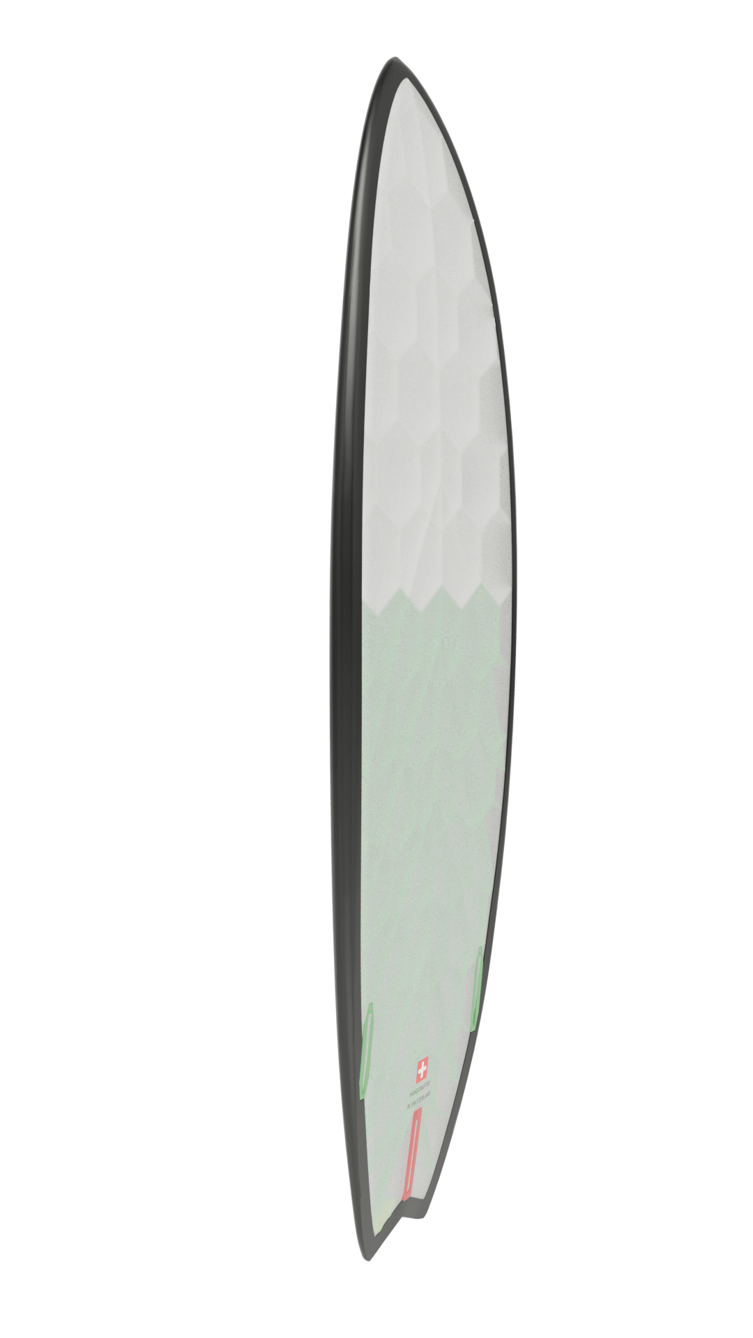 Side view of Onyx board in green