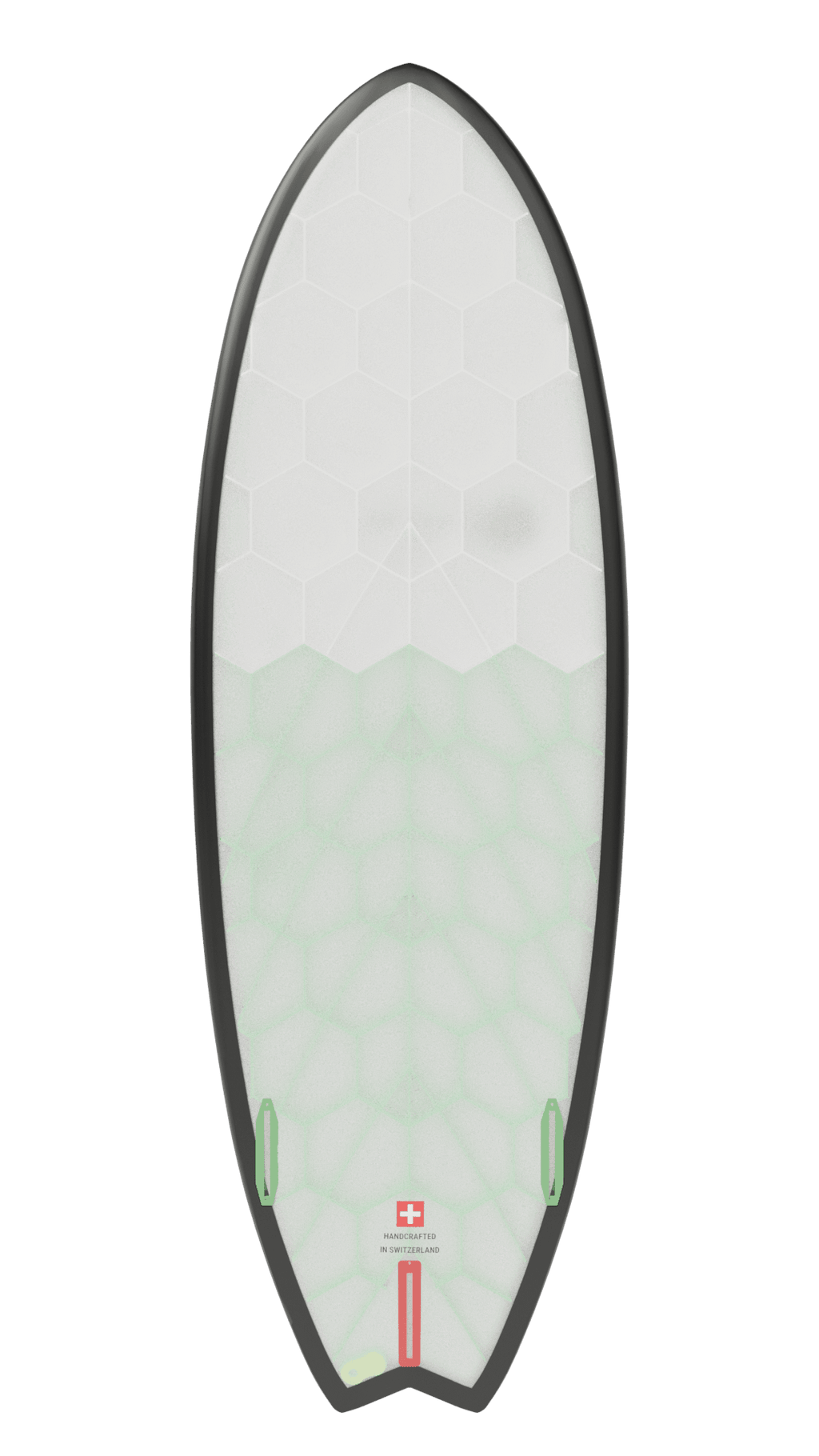 Bottom view of Onyx board in green