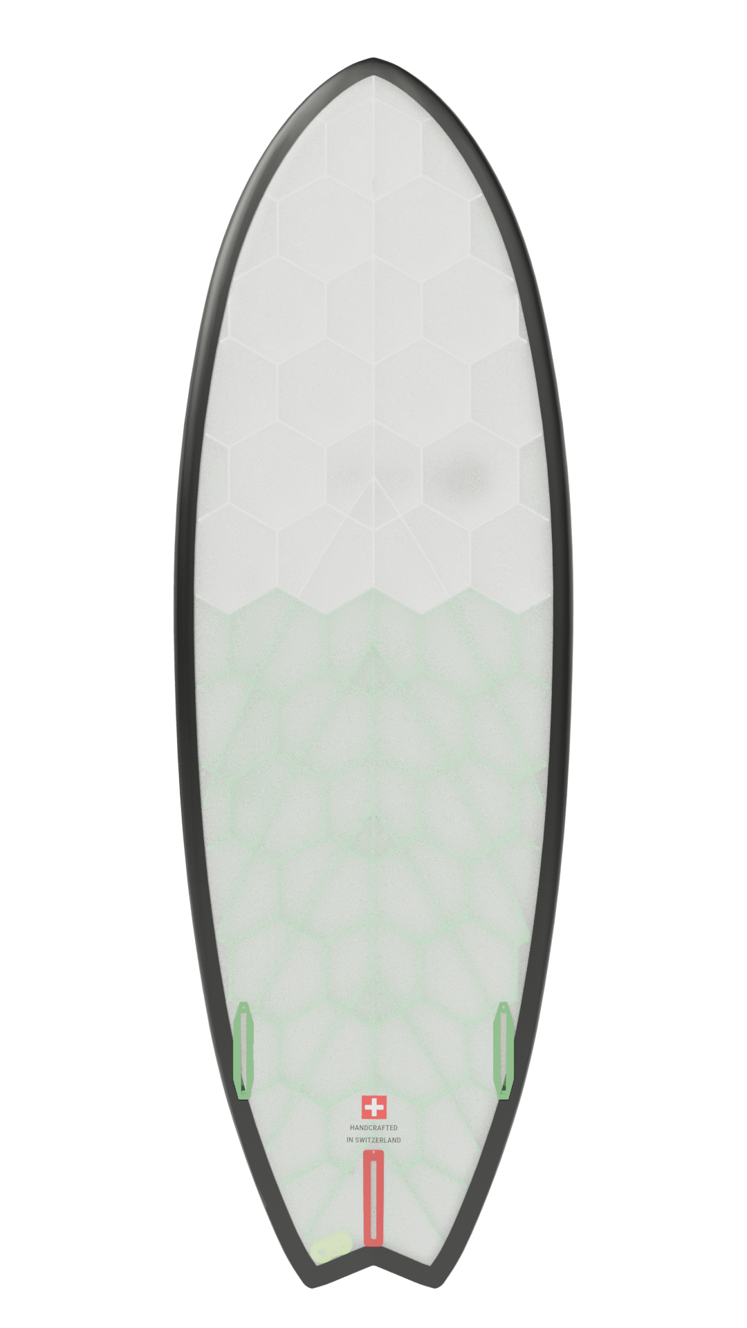 Bottom view of Onyx board in green