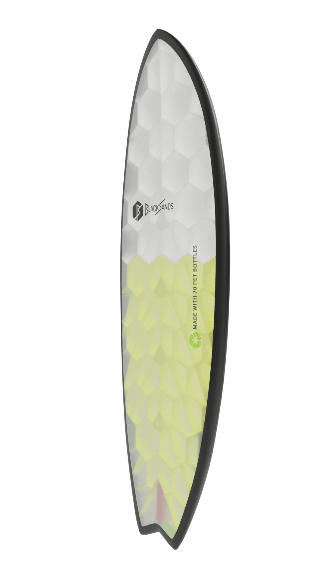 Side view of Onyx board in yellow