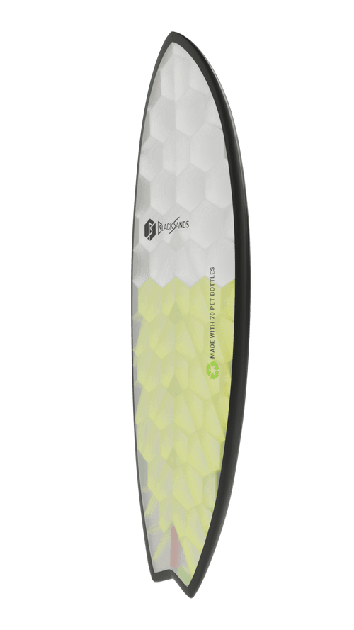 Side view of Onyx board in yellow