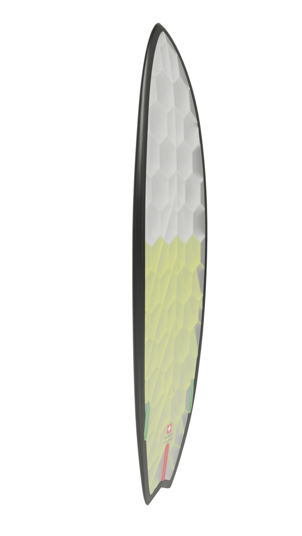 Side view of Onyx board in yellow