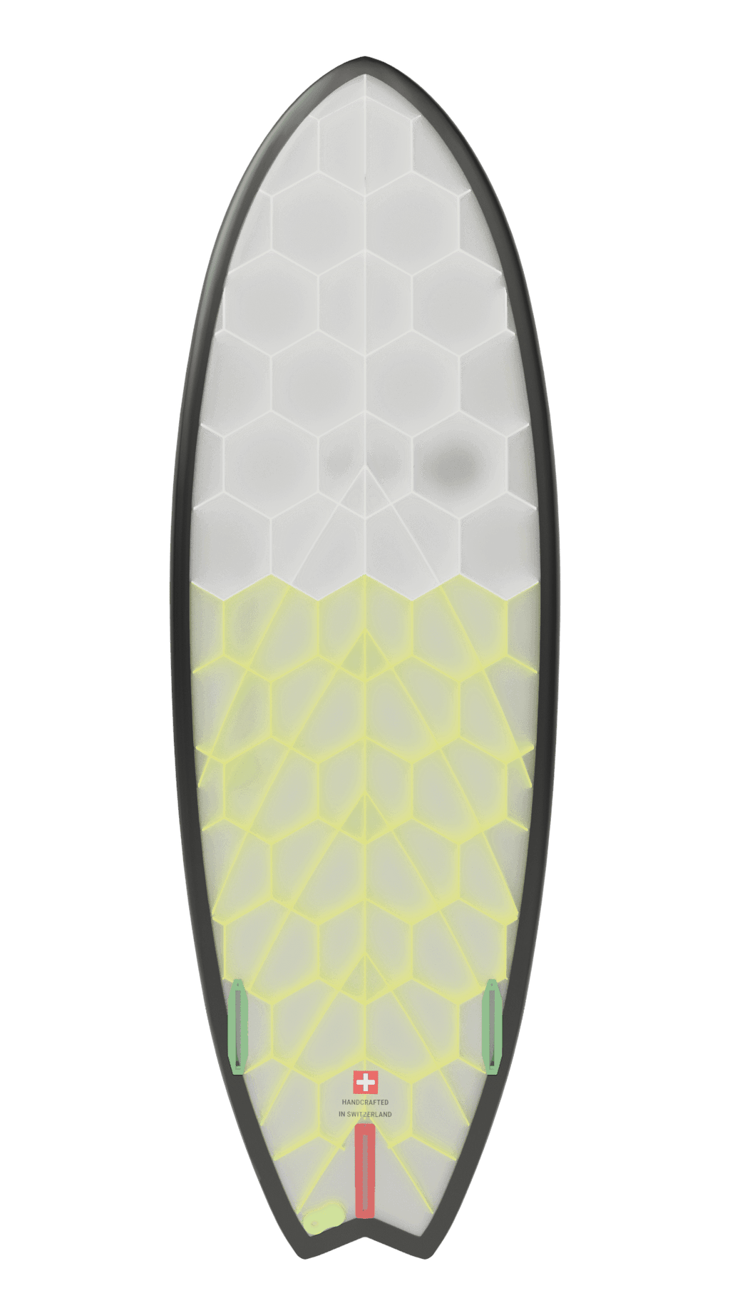 Bottom view of Onyx board in yellow