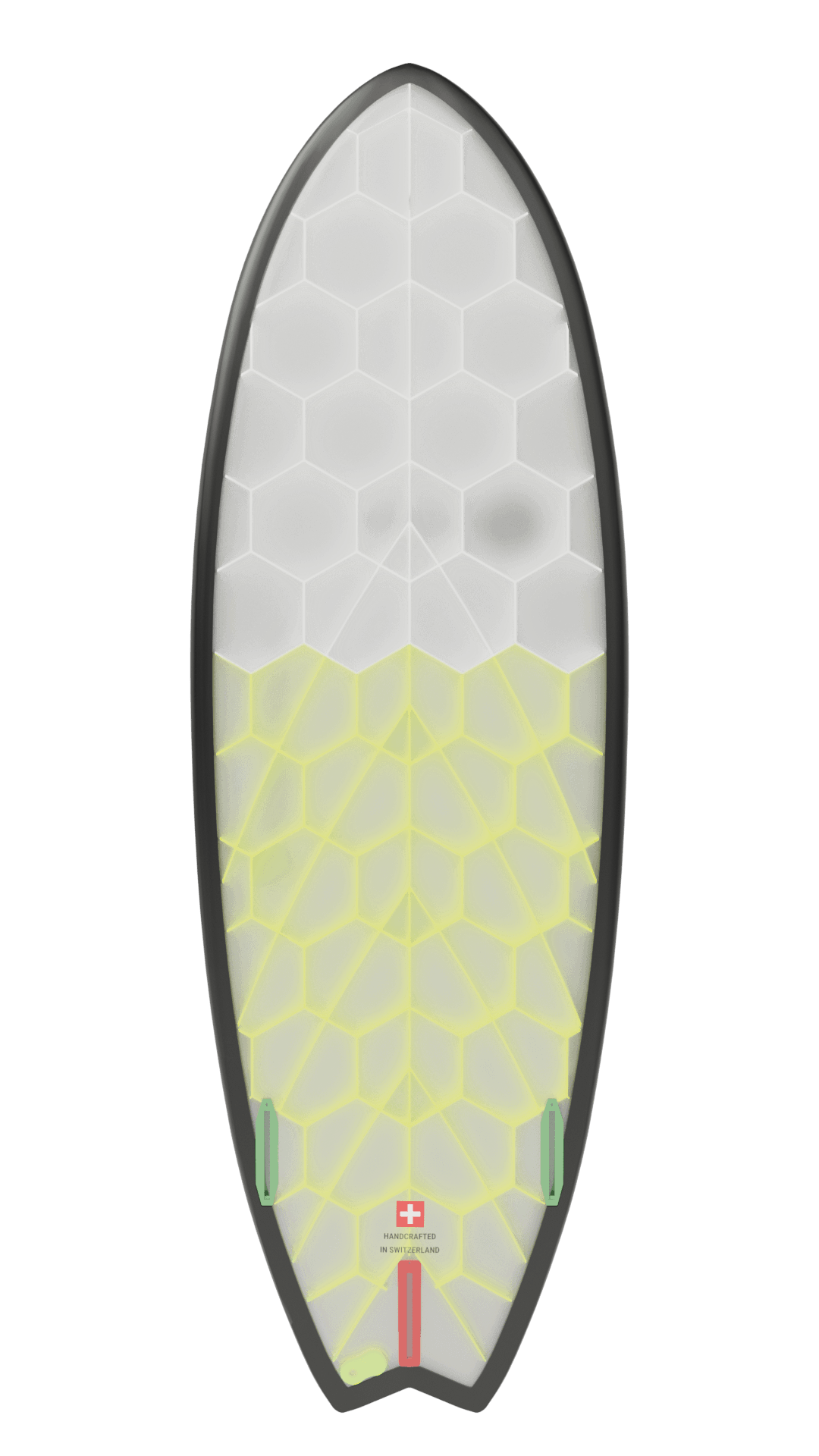 Bottom view of Onyx board in yellow