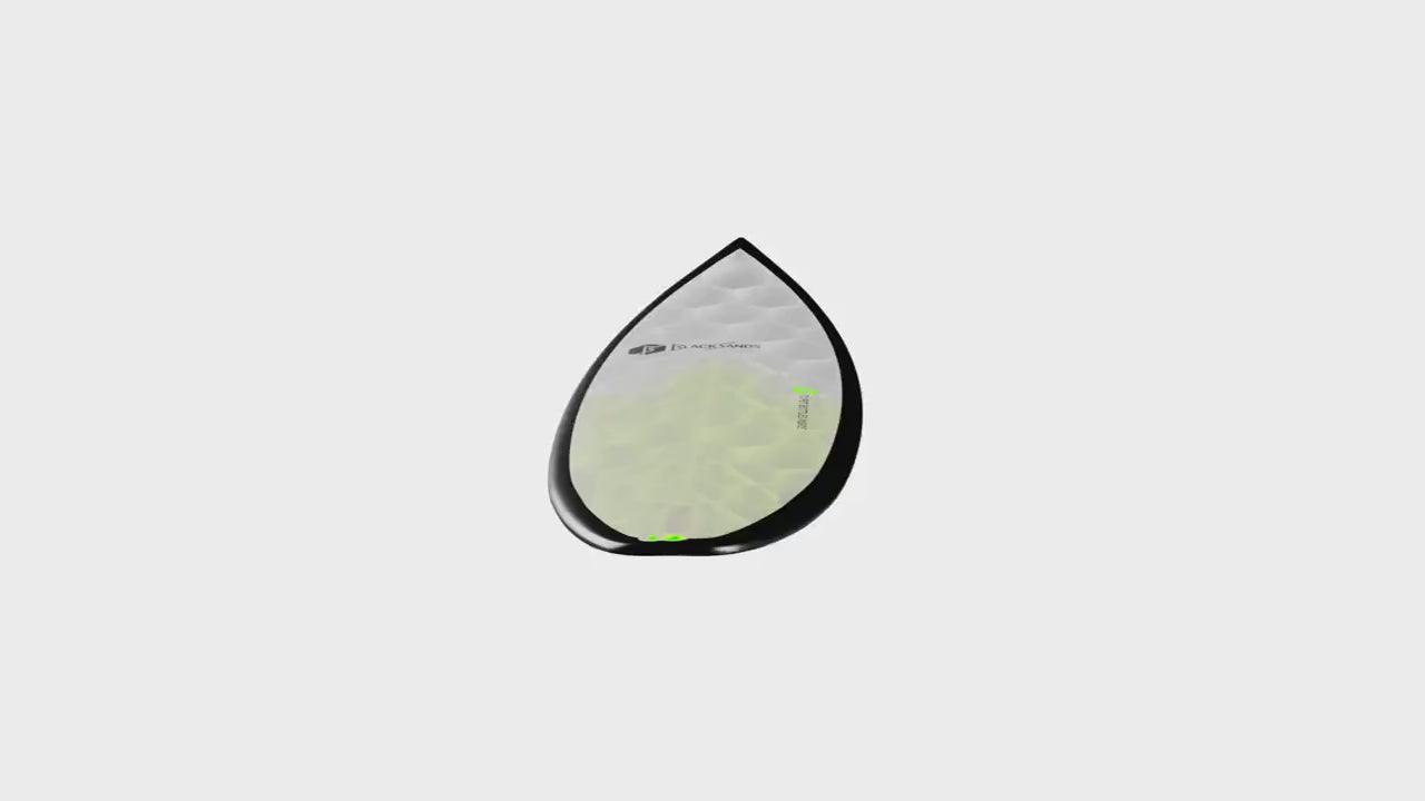 Exploded view of Black Sands surfboard